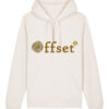 ECO Hoodie - Brown on Vintage White - Offset Design