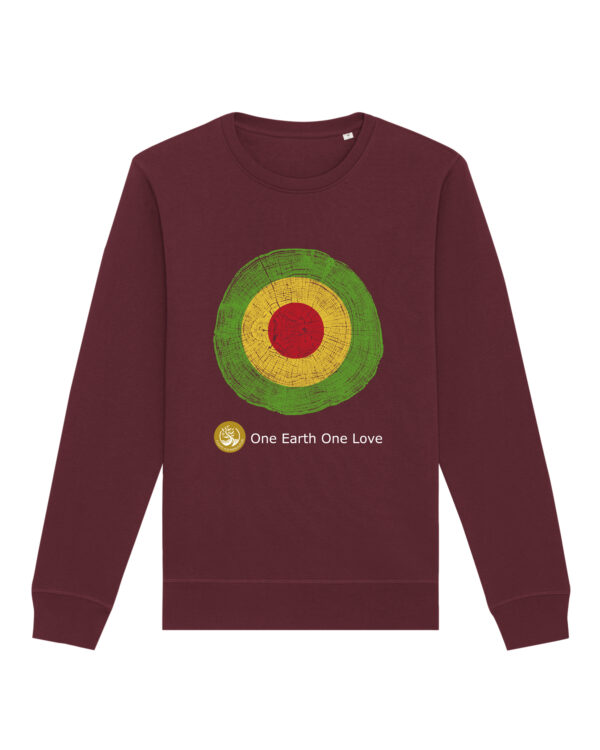 One Earth, One Love Sweatshirt - Burgundy