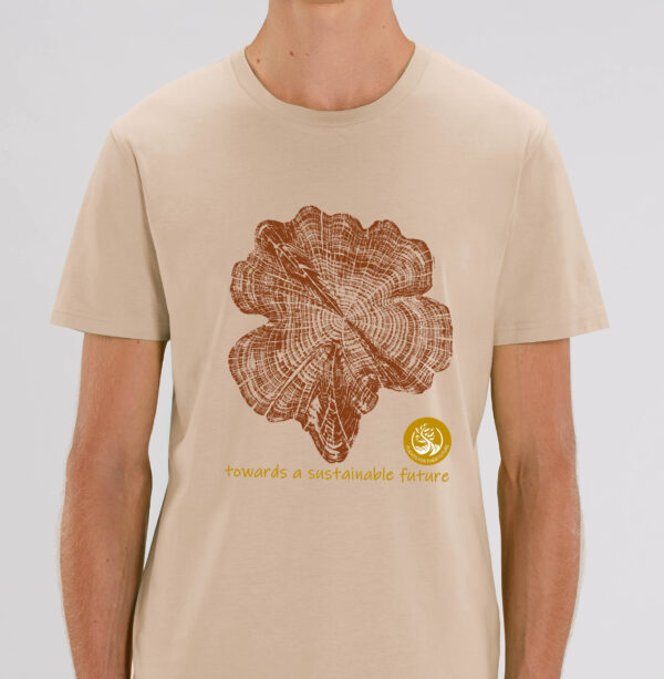 T-Shirt 100% Organic Cotton Sustainable Cedar in Desert Dust