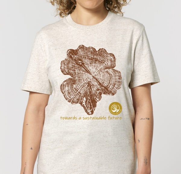 T-Shirt 100% Organic Cotton Sustainable Cedar in ECO Heather